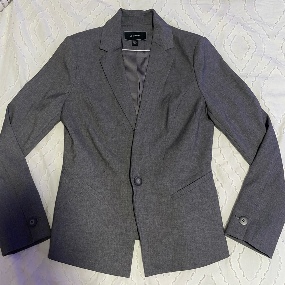 Grey blazer jacket